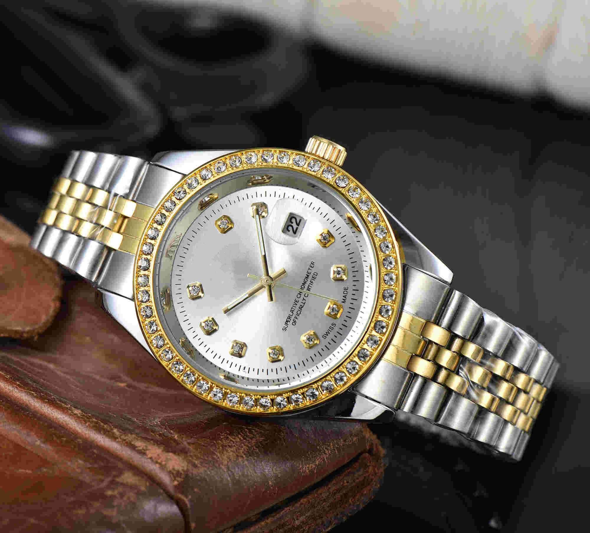 

2023 Brand NEW Famous Top Watches Luxury Rolexs Mens Womens Watch Steel Band Men Sports Watch Women Gift NO Box SS10