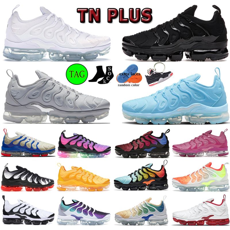 

Outdoor running shoes Tn Plus Mens trainer Women sport sneakers New Style of Triple Black White Light Menta Olive Gold Dark Blue University Red EUR 36-47