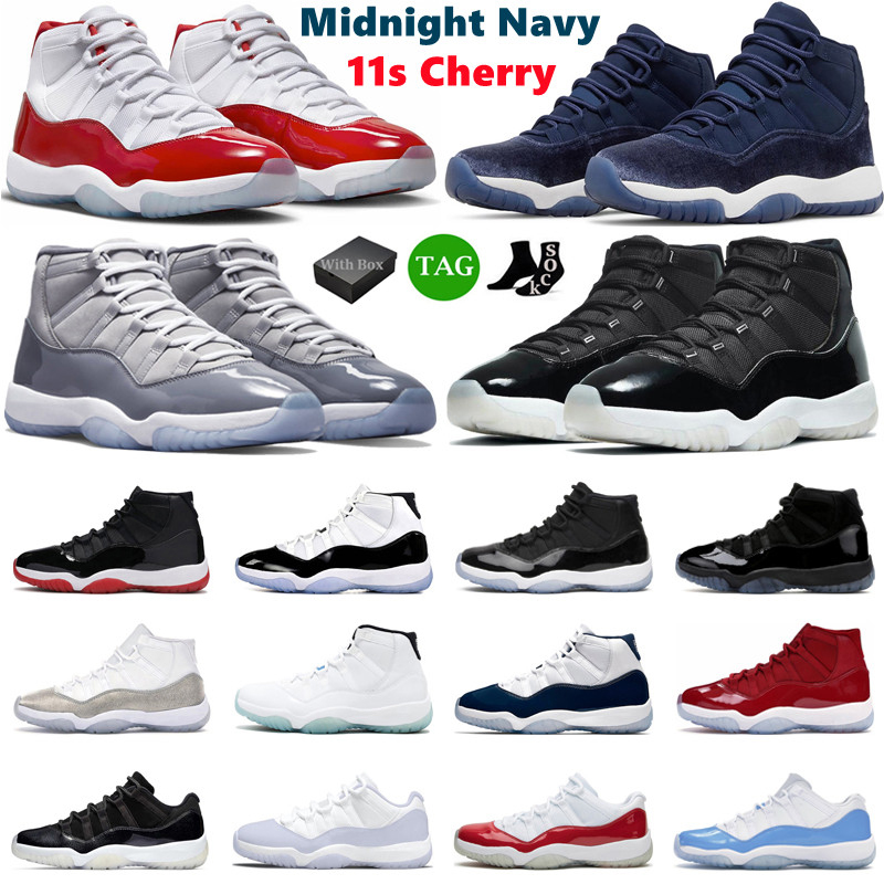 

Hotsale 11 Basketball Shoes Men Women 11s Cherry Midnight Navy Cool Grey Bred Space Jam WIN LIKE Low Cement Grey Mens Trainers Sport Sneakers, #32