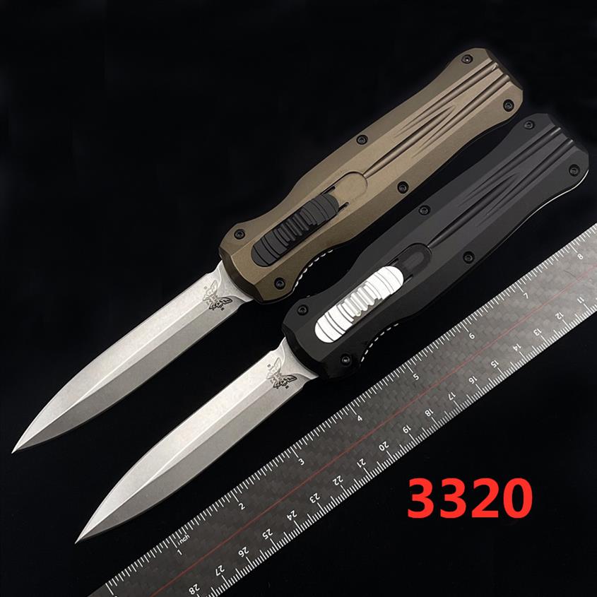 

Benchmade BM 3320 Infidel double action folding automatic knife D2 blade outdoor pocket Auto tactical survival BM3300 3400 KNIVES293v