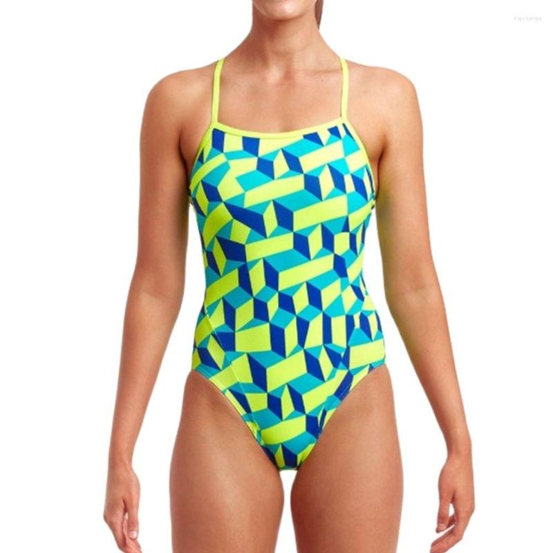

Women's Swimwear Funkita 2023 Women Swimsuit Triathlon Back Sexy One-piece Suit Wear Functional Training Sports Swimminggown