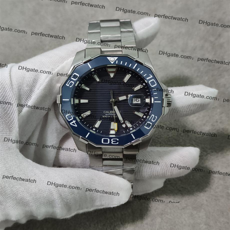 

Luxury Mens Automatic Watch Waterproof Ceramic Bezel Blue Dial Calibre 5 Man Sports Watches Sapphire Crystal Stainless Steel Wrist300C, Make waterproof 50m