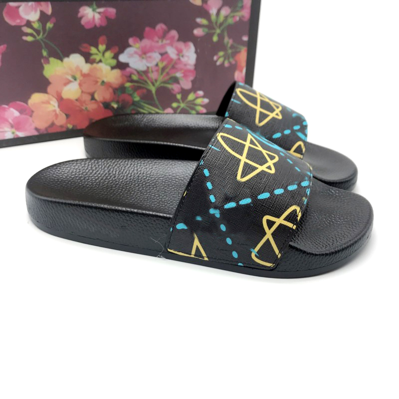 

womens sandals Floral sandals women men Big 5- 13 blossom flip flops models flower animals Slide Summer Fashion Wide Flat Slippery Slipper with box sliders designer, G22white flowers
