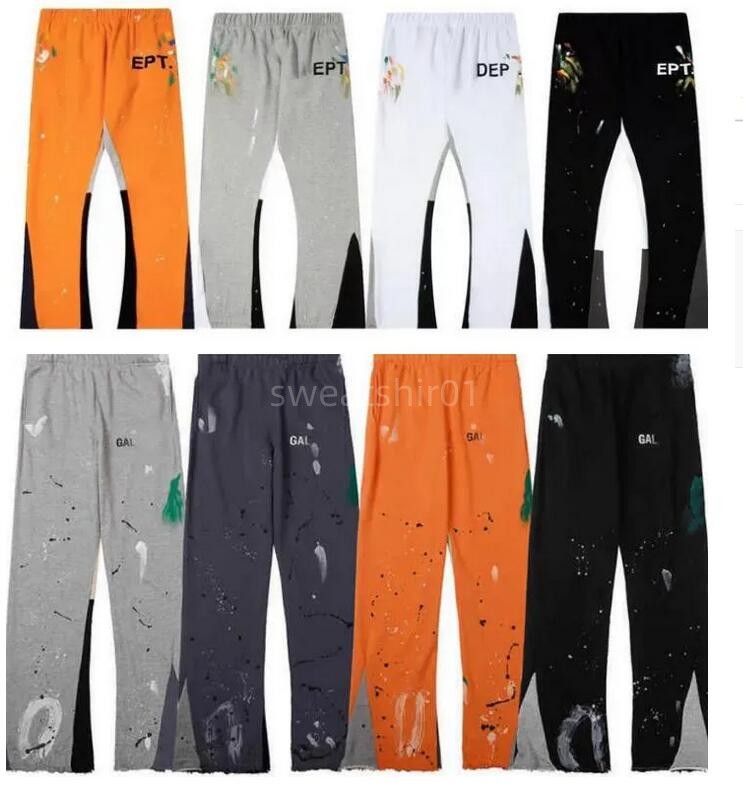 

Men Pants Galleries Sweatpants Dept Speckled Letter Print Men's Women's Couple Loose Versatile Casual Pants Straight, S12