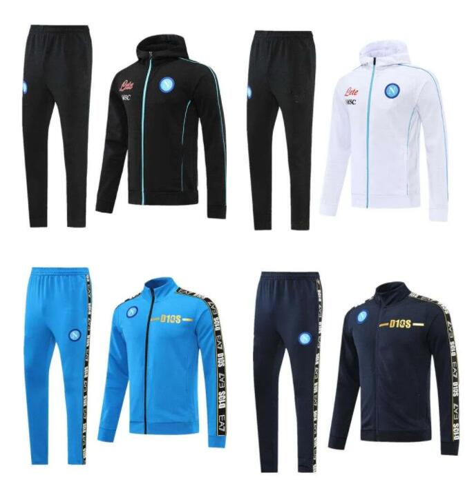 

22 23 Napoli TrackSuit soccer jerseys kit 2022 2023 SSC Naples AE7 D10S Hommes training suit wear Formation tuta Chandal survetement foot maillot de football jackets