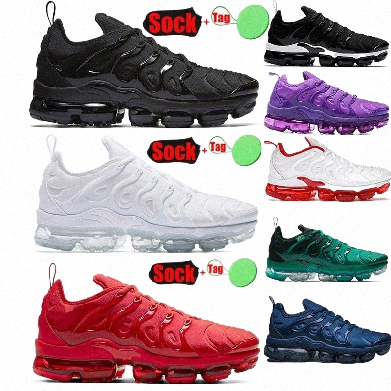 

Tn Plus Running Shoes vapor max Sandals man women Triple White Black Laser Blue Volt Glow Oreo Breathable Sneakers Trainers Outdoor Sports size 36-45, 24