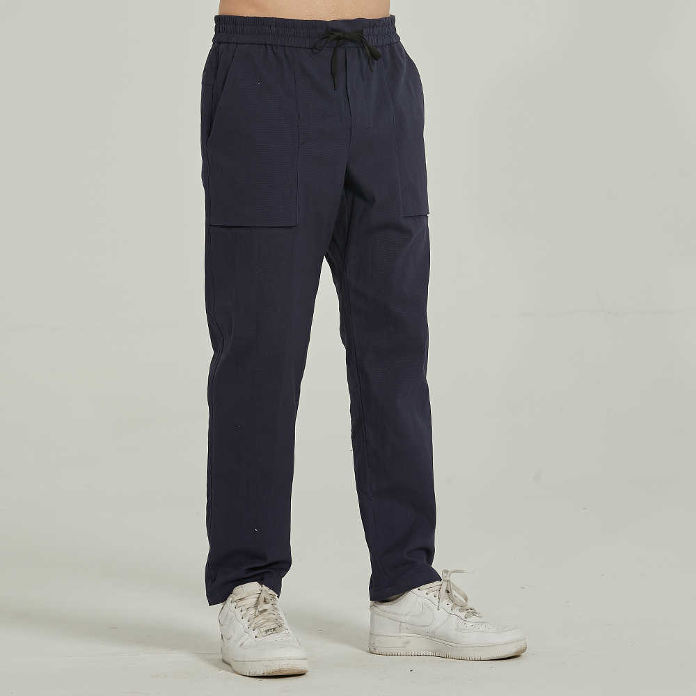 

Lulu Men Pant Sweatpants Lightweight Joggers Quick Dry Drawstring Sports Pants Hiking Outdoor Running Workout Athletic Pants, Black
