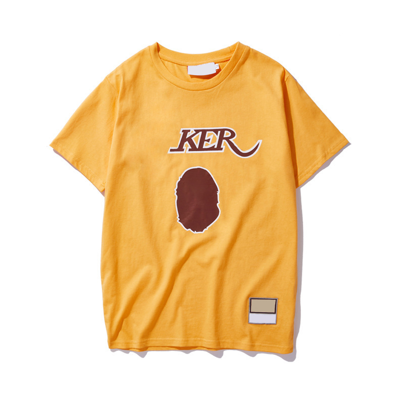 

Shirt Fashion T Basketball Mens Team Women Hip Hop Short Sleeves Men High Quality Digital Printing Tees Colors Size M-XXL K13N, Los angeles+yellow