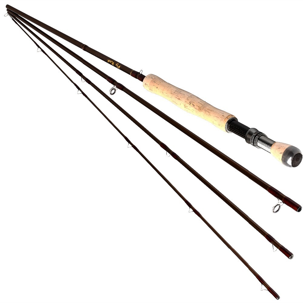 

Boat Fishing Rods 9FT/2.7m or 10FT/3m 5-6wt or 7-8wt Fly Fishing Rod Pole 4 pcs Carbon Blanks Cork Handle Medium-Fast Action Light Feel 230324