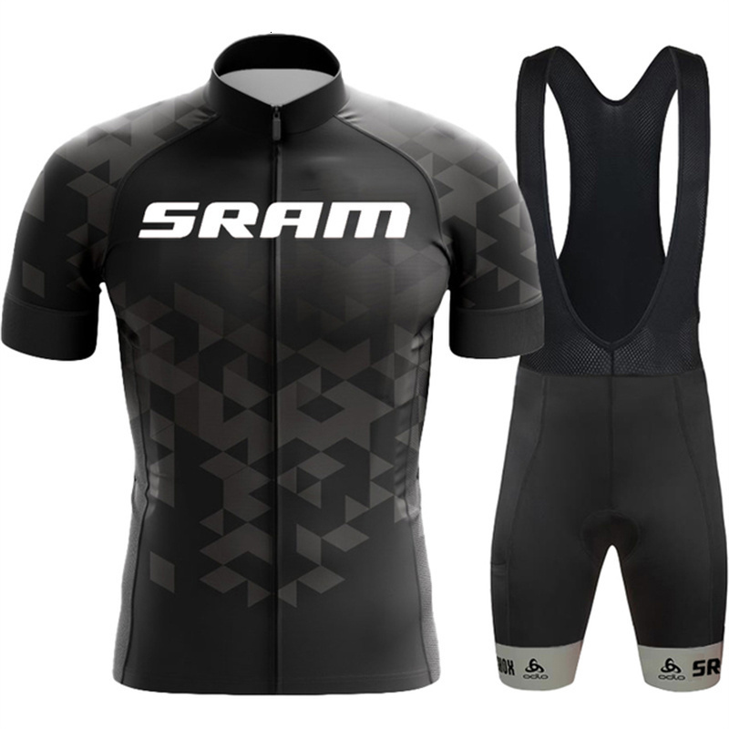

Cycling Jersey Sets Black SRAM Cycling Team Clothing Bike Jersey 20D Bike Shorts Ropa Ciclismo Quick Dry Mens Summer BICYCLING Maillot Culotte Set 230324