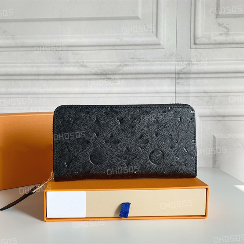 

2023 Fashion flowers designer zipper wallets luxurys Men Women leather bags Quality Classic Letters coin Purse Original Box Plaid card holder M60171B With box