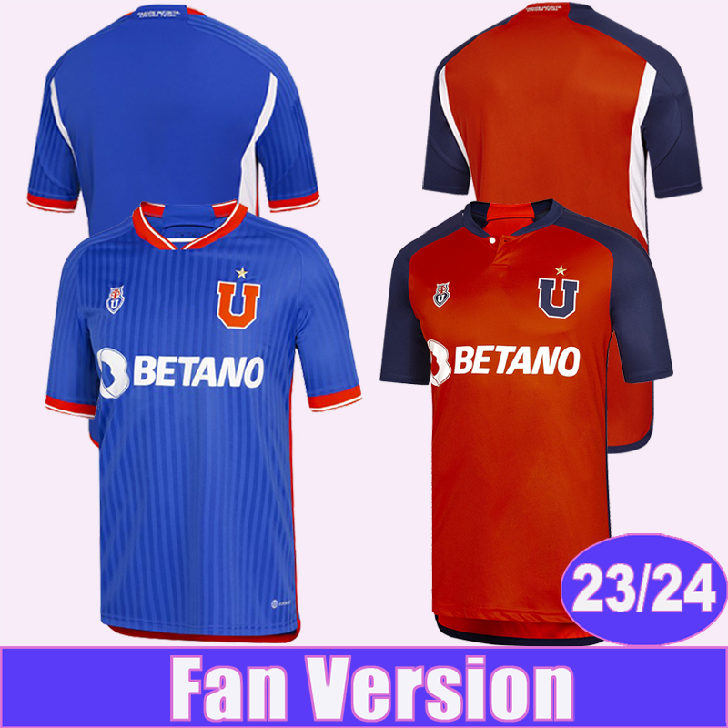 

2324 Universidad de Chile Mens Soccer Jerseys VARGAS PALACIOS MOYA FERNANDEZ Home Away Football Shirt Short Adult Sleeve, Qm130124 23 24 home no patch