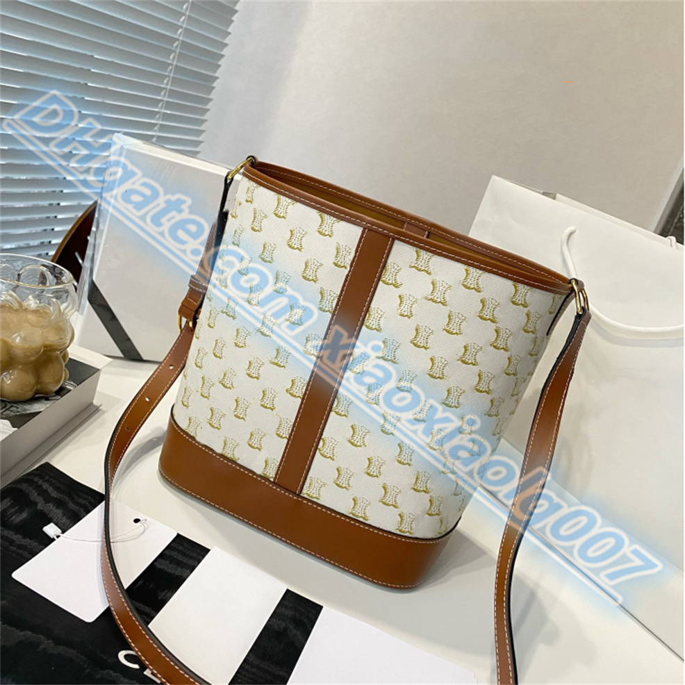 

Designer bags Real Leather Bags Women's Men's Logo Bucket bag Luxury Handbag Designer Fashion Channel Plain Pattern Fashion Shoulder Bags purses, Tawny old flower