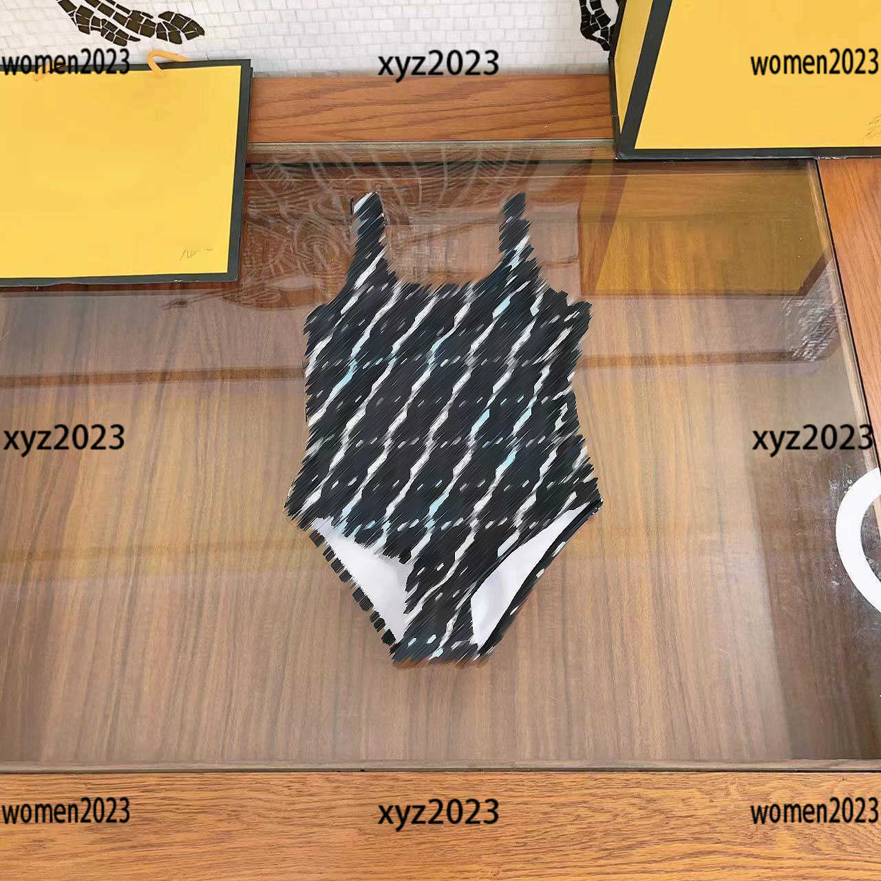 

luxury kids designer clothes girls swimwear designer One-piece New arrival Symmetric letter design bathing suit Size -150 cm Free shipping, #2
