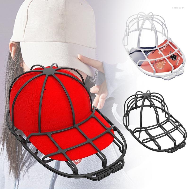 

Ball Caps Baseball Hat Cleaning Protector Cap Washer Adult/Kid's Hats Double-deck Frame Cage Anti-wrinkle Home Washing, Black