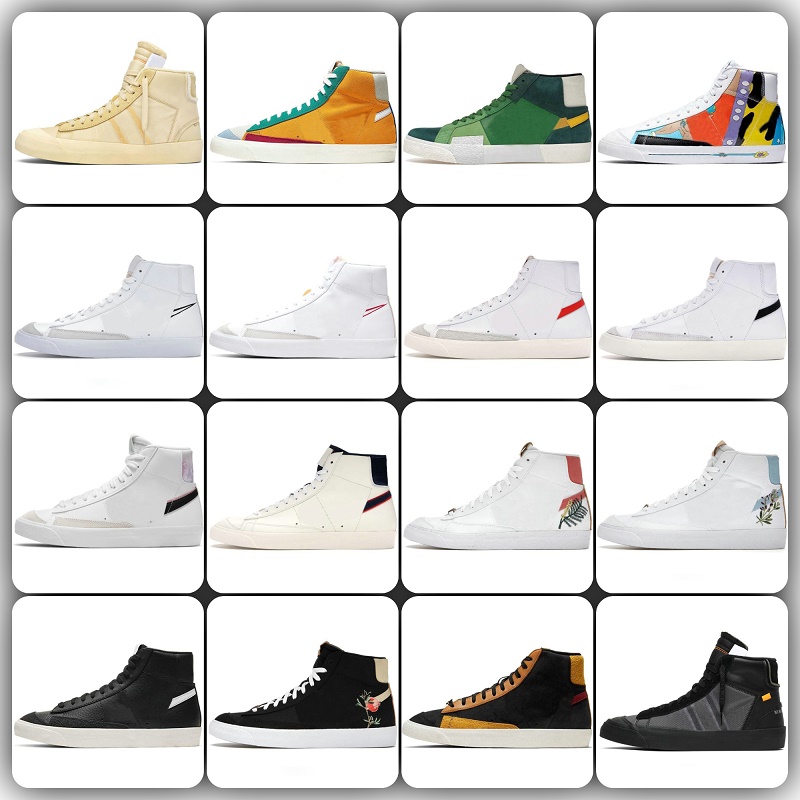 

tide blazer mid 77 Casual Shoes OG Designer Jumbo Vintage Sunning Men Women Black White Indigo Pine Green Summit Arctic Punch Sail Gum Trainers Sneakers, Shoes lace