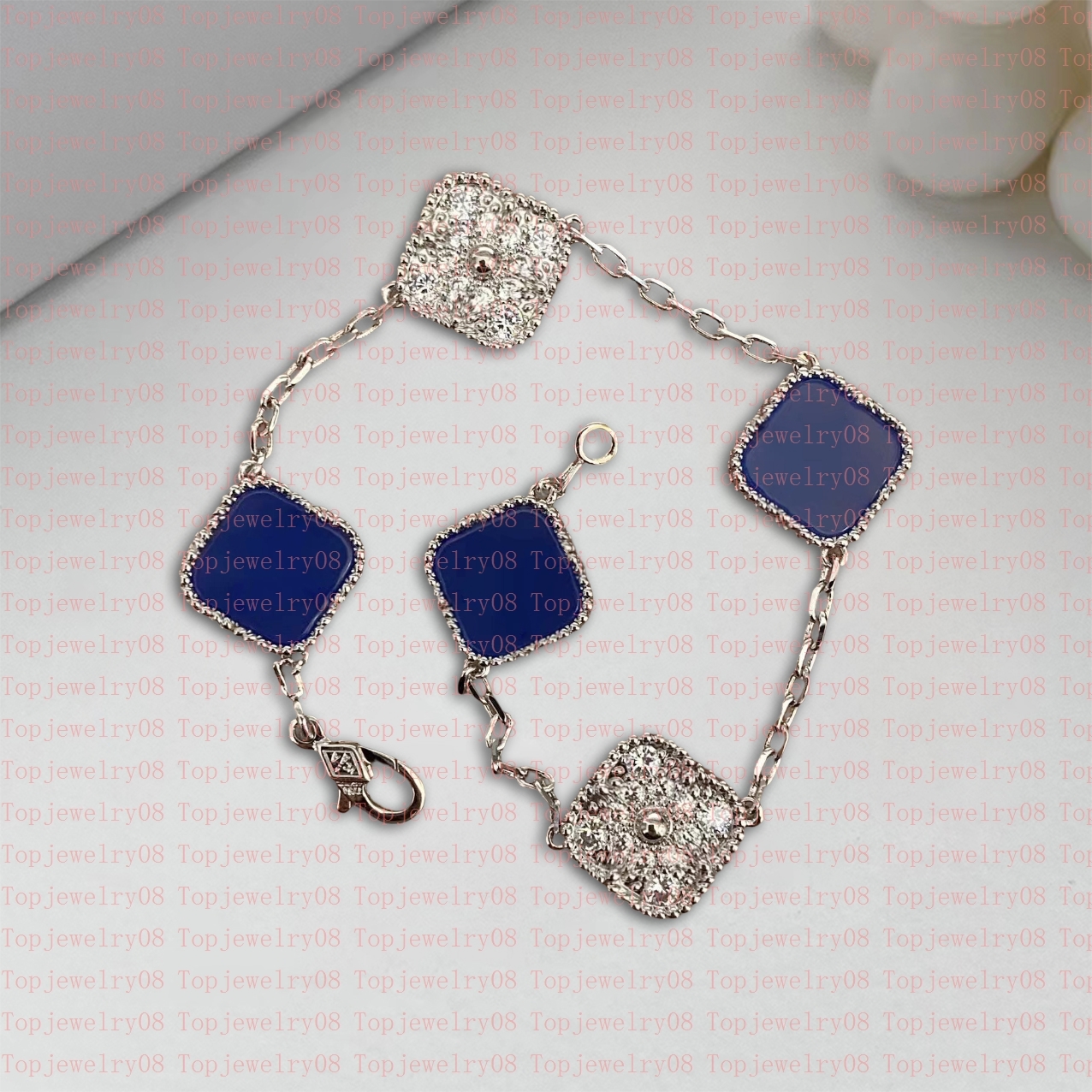 

Fashion Classic 4/Four Leaf Clover Charm Bracelets Bangle Chain 18K Gold Agate Shell Mother-of-Pearl for Women&Girl Wedding Mother' Day Jewelry Women gifts Fade Free
