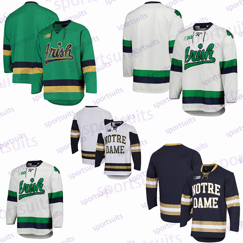 

Hockey Jerseys Notre Dame Fighting Irish NCAA Hockey Jersey 24 Drew Bavaro Leivermann Adam Karashik Brady Bjork Trevor Janicke Jack Williams Fin