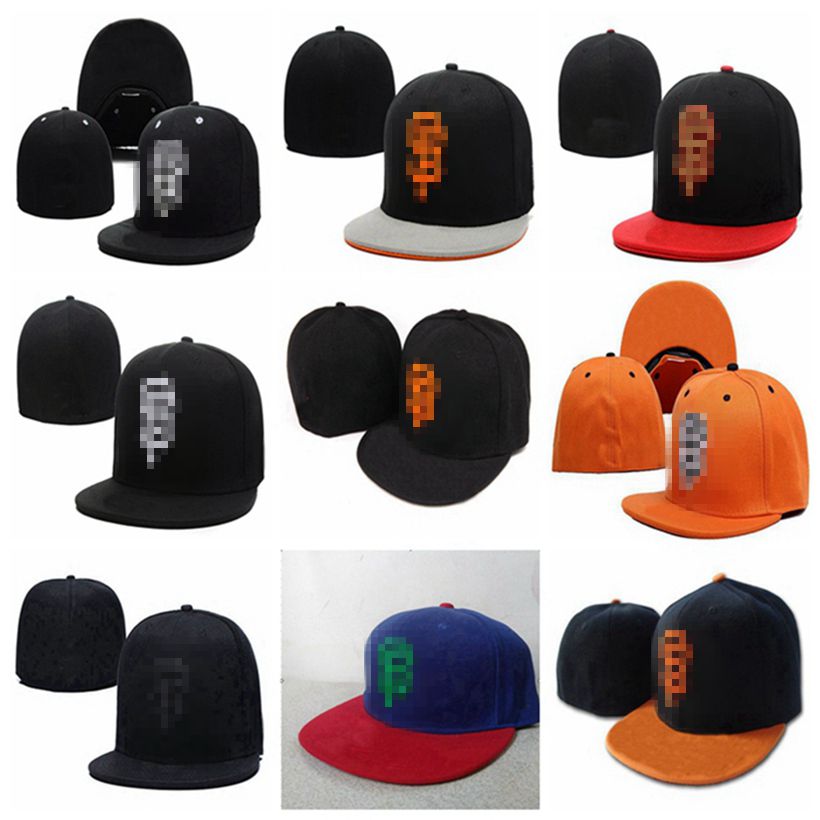 

Giants- SF letter Baseball caps women men gorras hip hop Street casquette bone Full Closed Fitted Hats