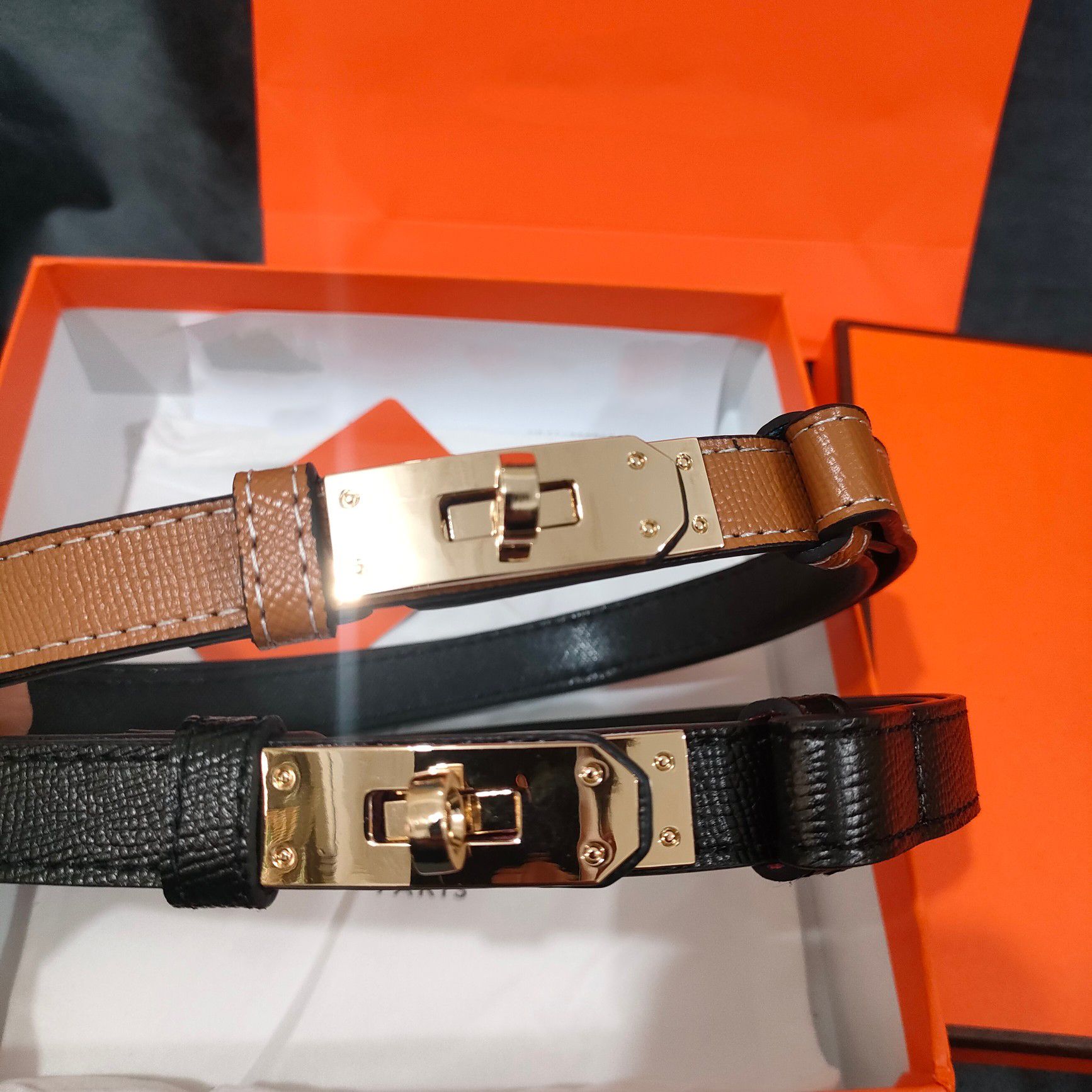 

Designer belt luxury women Adjustable belts gold buckle head casual New Trends Gifts width 2.0cm size Suitable for any weight fashion very nice, As pics