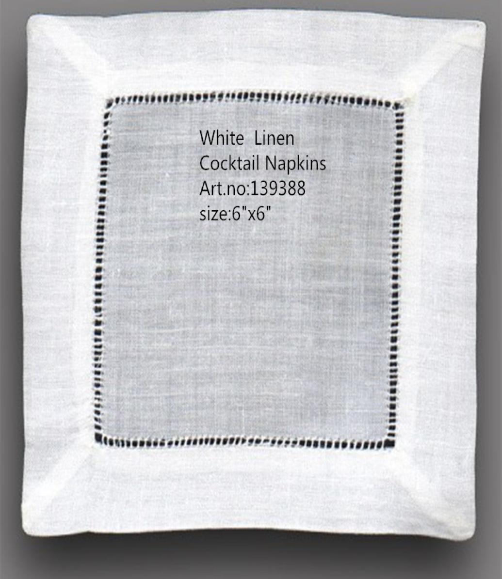 

Home Textiles Table Napkin NewTablemat Whole 120pcsLot 6quotx6quotSquare Elegant white Linen Cocktail Napkins is dress up9010376