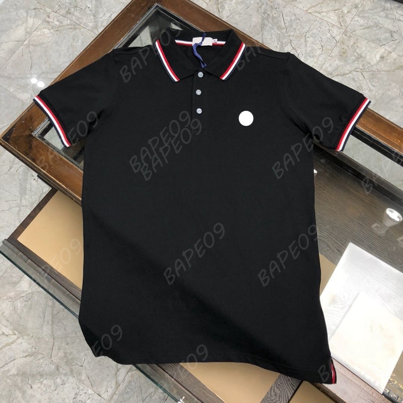 

Shirt Mens Designer Polo Shirt Summer Embroidery Short Sleeve Casual Men Shirt N2WZ, White