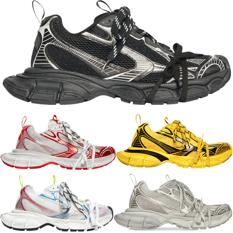 

2023 Mens Womens Casual Sports Shoes 3xl Triple Black White Yellow Grey Red Mesh Polyurethane Leather Top Designer Running Track Sneakers 36-45