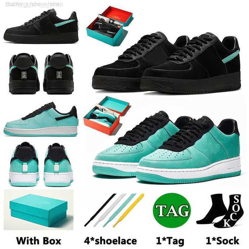 

Tiffany and Co. x Airforce 1 Running Shoes With Box af1 Designer Forces 1s Sneakers Black Blue Multi Color DZ1382-001 Mens Women Sports Low Cut 07 dhgate Trainers Jogging, B3-1 tiffany 36-45