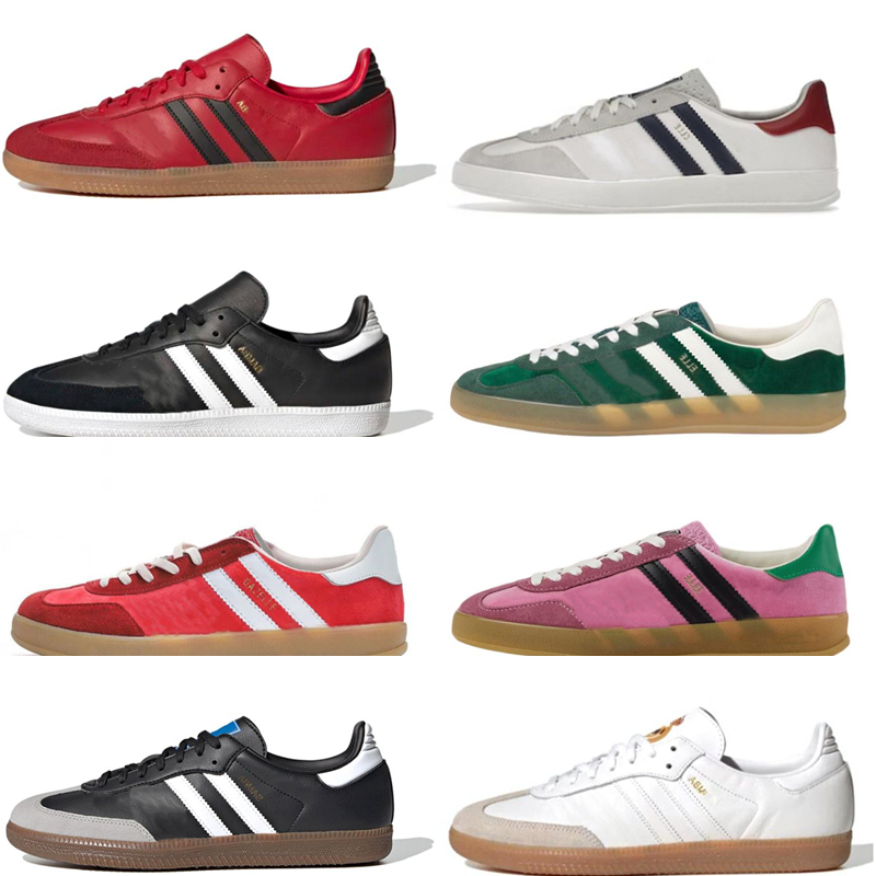 

Samba xAD Gazelle Sneakers mens Casual Shoes Pink Blue Green Red Velvet White suede Blue silk Beige Canvas Designer men women sneakers Luxury womens trainers, 16