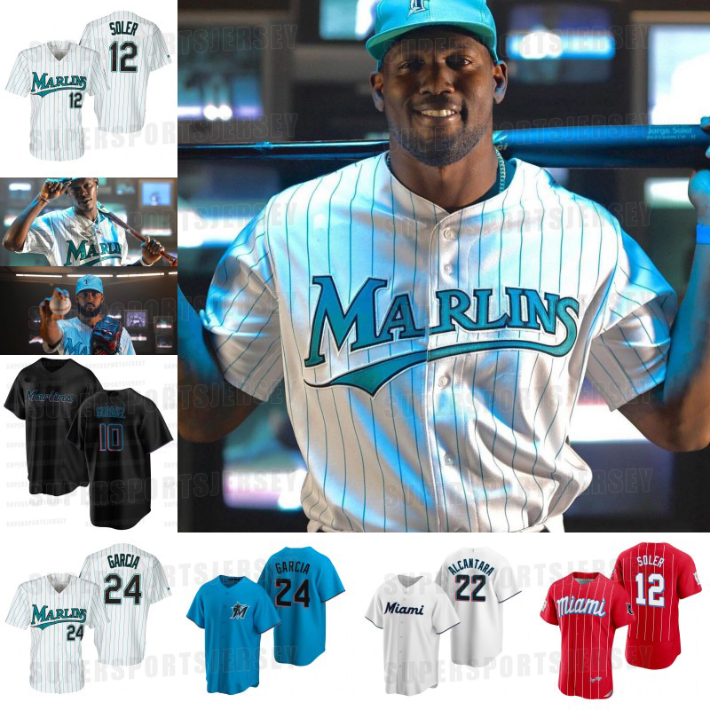 

Marlins 1993 10 Yuli Gurriel Baseball Jerseys 12 Jorge Soler 24 Avisail Garcia Jean Segura Sandy Alcantara Luis Arraez Johnny Cueto Garrett Cooper Dylan Floro, Mens felx base