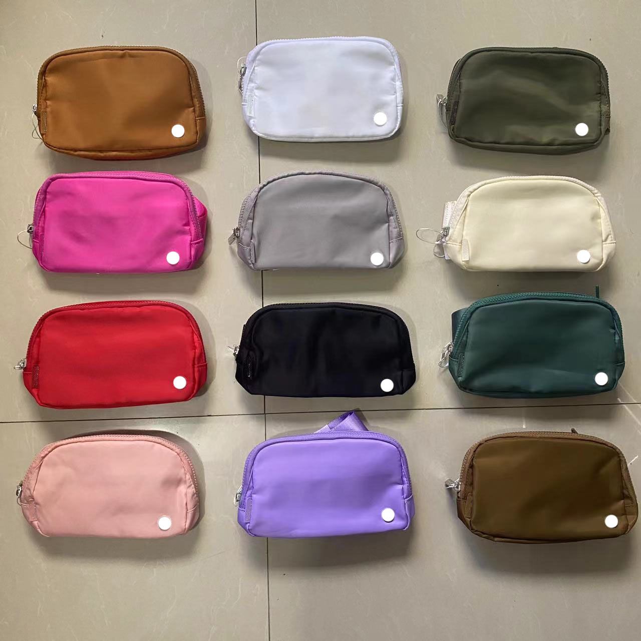 

New Lu style fanny pack ladies sports fanny pack outdoor satchel chest 1L capacity with brand logo upgrade silicone label and plush version