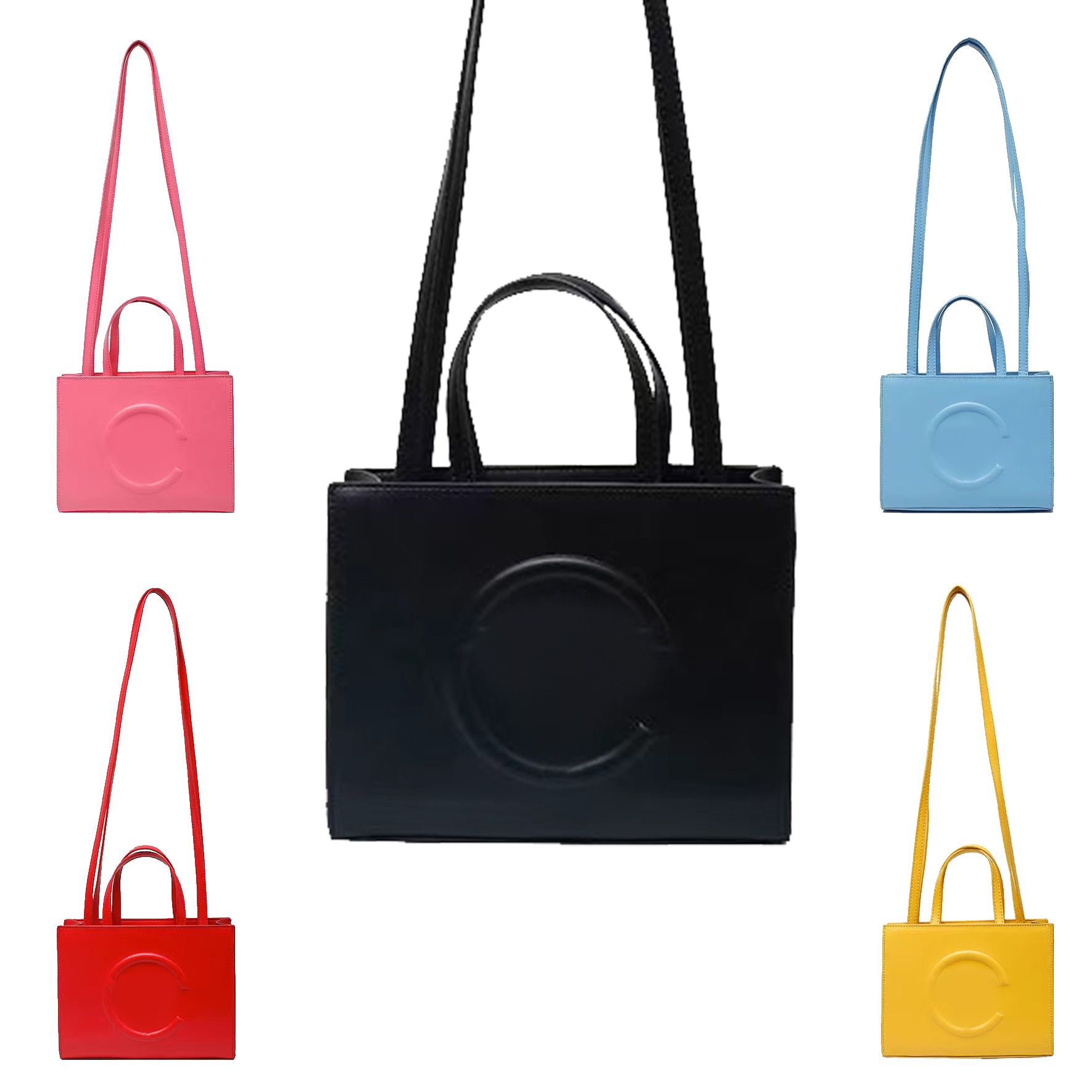 

Women's mens wallet crossbody telafas Shoulder Bag Luxury tote handbag pochette Designer black bags classic top handle Beach clutch purses famous pu small square bag, Yellow