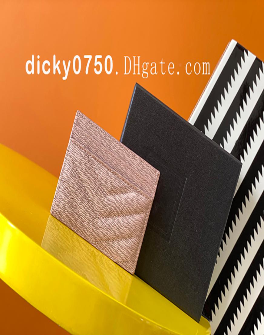 

Grained leather Card Holders Pink Coin Purse Designer Card Holder Women Mini Bag Coins Wallet 9 Color Schemes9903383, Dark grey