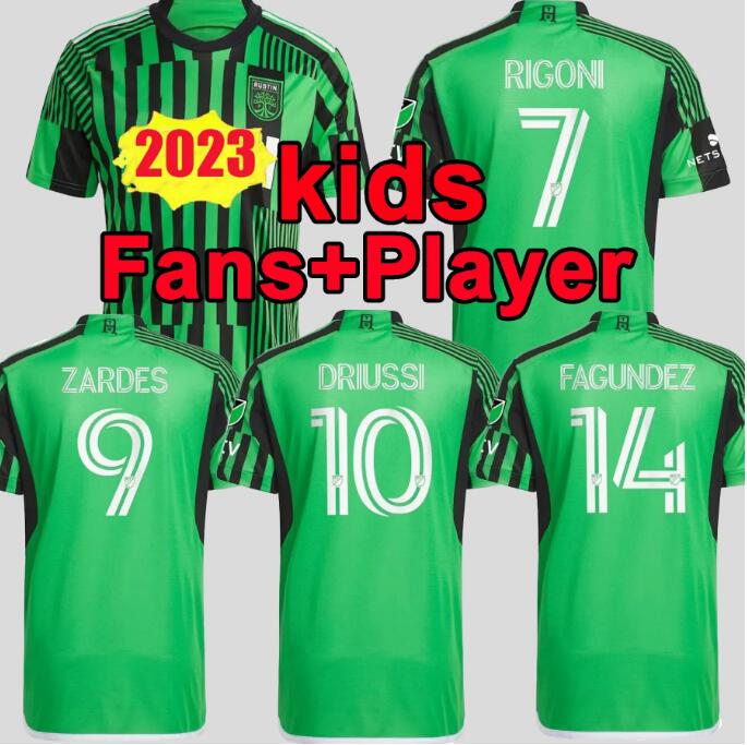 

football shirt MLS 2023 Austin FC soccer jersey home 23 24 Fagundez Rigoni Zardes Driussi PEREIRA GALLAGHER football shirts player version Concept thailand quality, 23-24 home