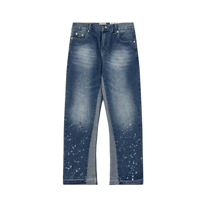 

Men's Plus Size Pants Versatile Letter Print Jeans High Street Women's Men's Casual Pants