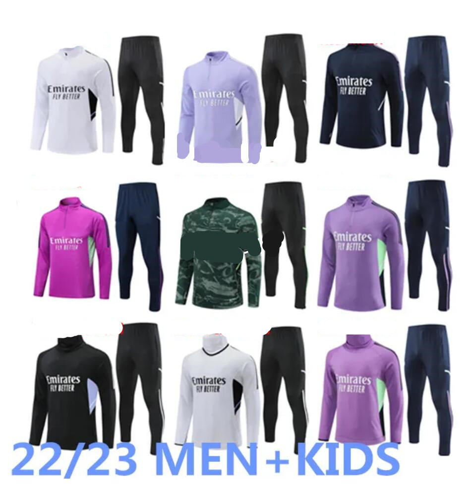 

2022 2023 Madrids TRACKSUIT set TRAINING suit 22/23 men and kids football jacket chandal futbol survetement