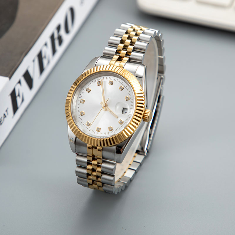 Orologio Wristwatches Mens Automatic Mechanical Watches 36mm 904L stainless steel women waterproof Luminous Couples Style Classic Gold watch mont-image-853874239