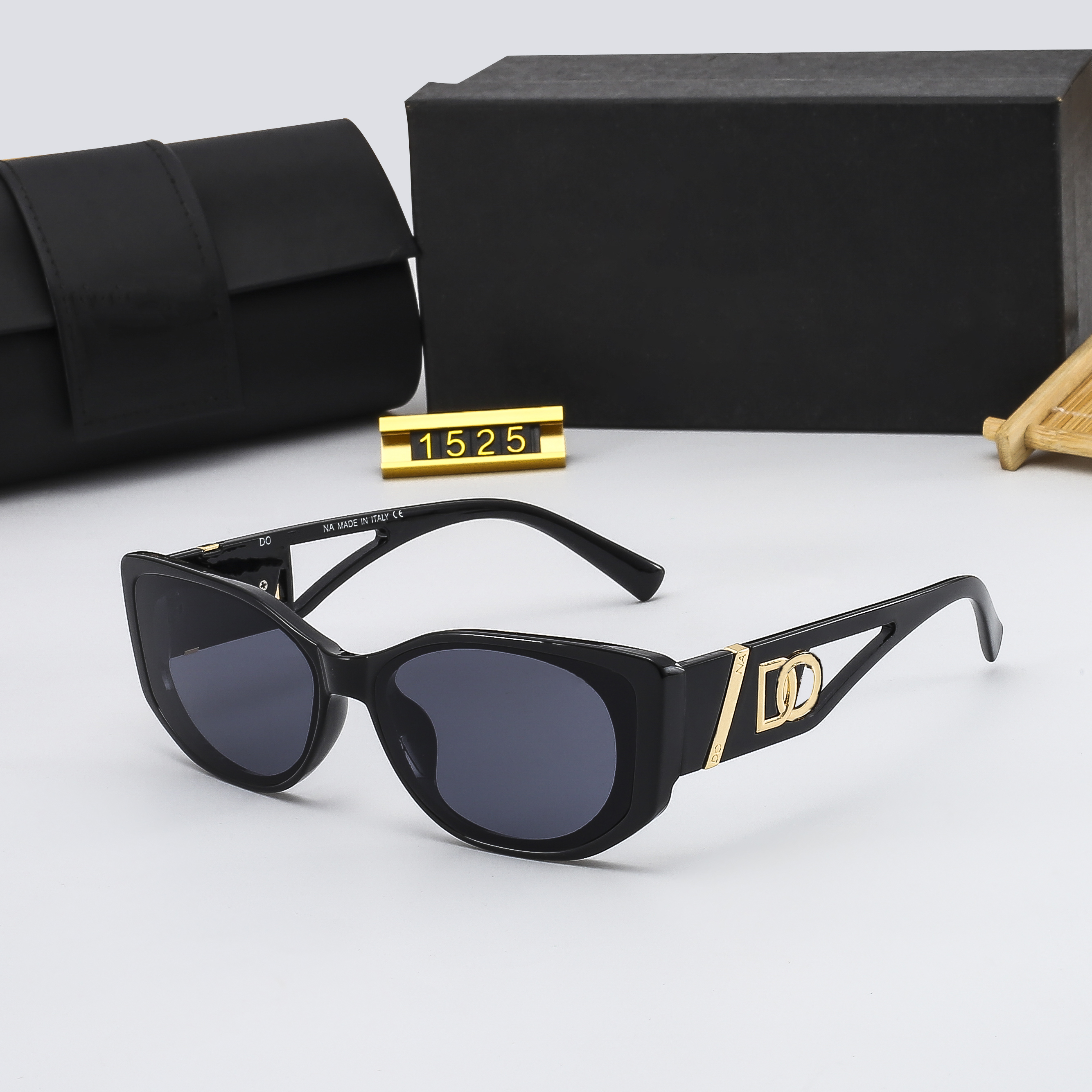

Designer sunglasses Men outdoor beach eyeglass women cat eye small frame anti-UV polarized sun glasses With Box DG 1525