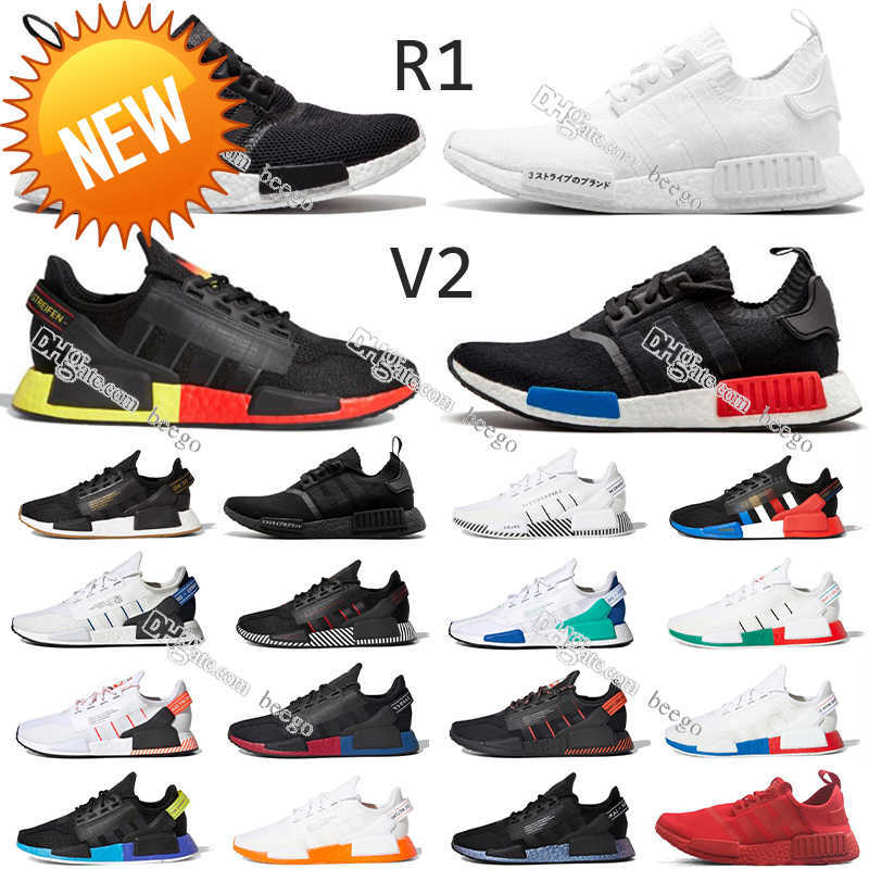 

NB Outdoor wholesale Dazzle Camo Nmd R1 V2 Mens Running Shoes Aqua Tones Mexico City Metallic Core Black Munich Oreo Og Men Women for Japan Outdoor Trainers sneaker, #1