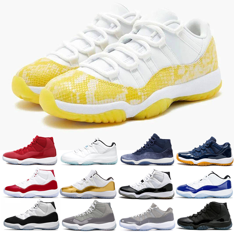 

2023 With Box Basketball Shoes 11 11s Yellow Snakeskin Royal Rose Gold Mens Women Jumpman Sneakers Trainers Size 13, 72-10 36-47