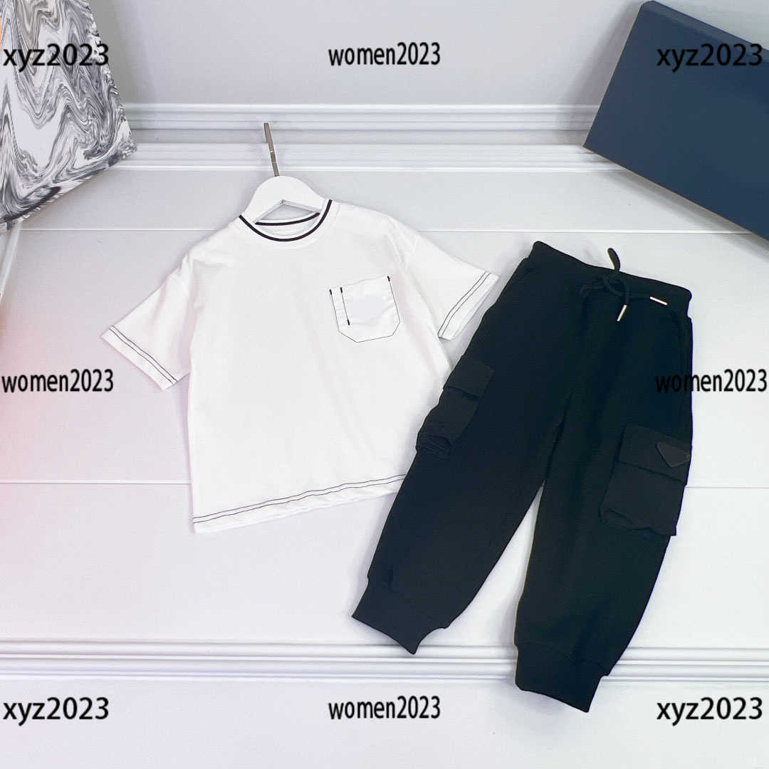 

luxury kids designer clothes Child Sets Baby Summer t shirt 2pcs Premium jackets and solid skirts Tracksuit outdoor SIZE -160 CM, #1