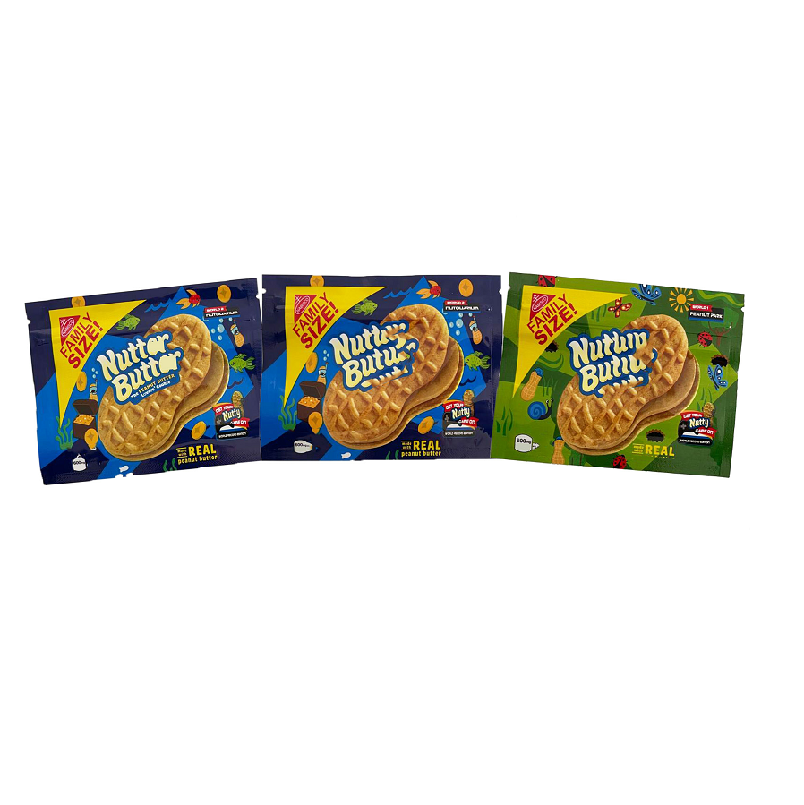 

Butter packaging bag Smell Proof Plastic Bags peanut resealable Edibles Zipper Packs cookies packing wholesale