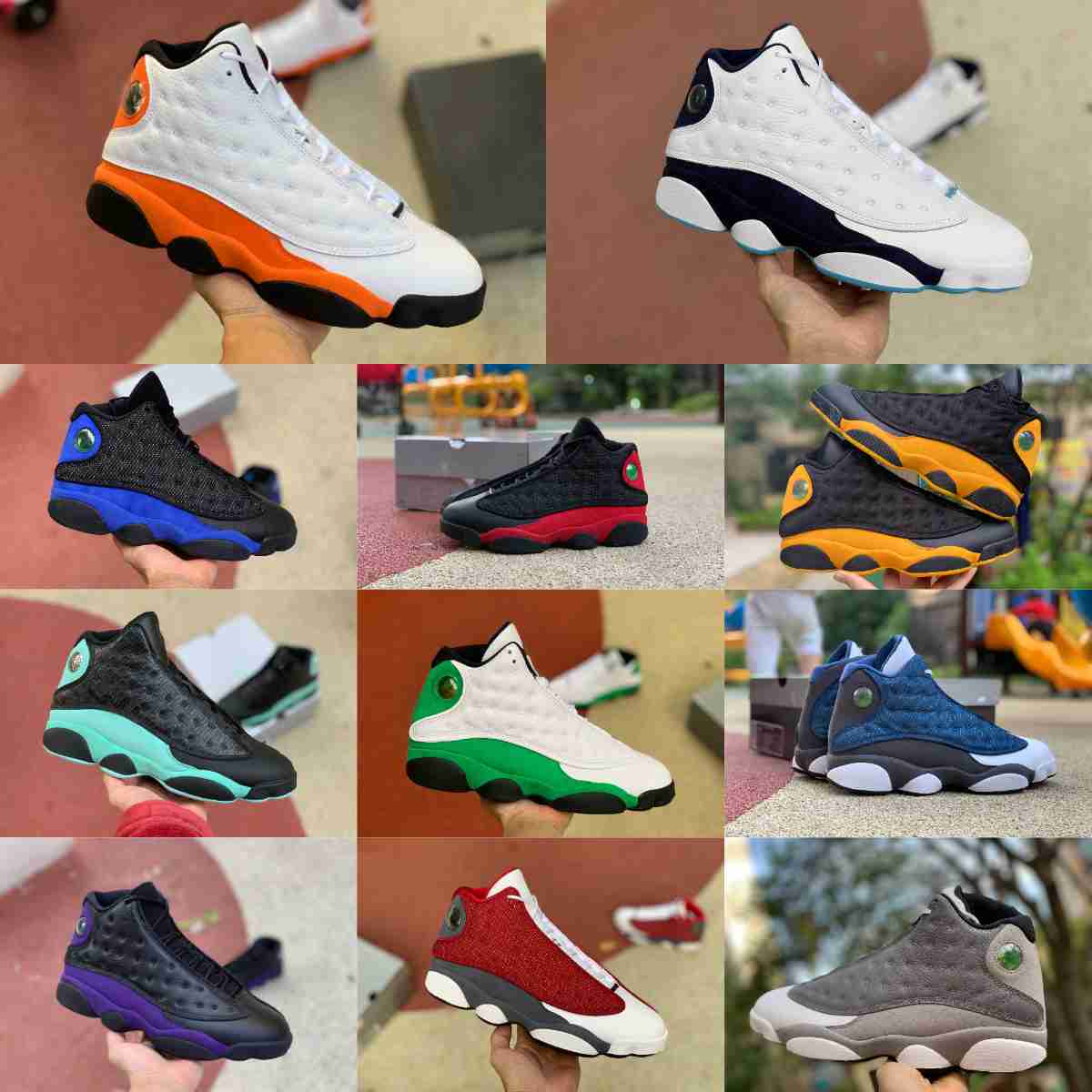 

Jumpman 13 13S Casual Basketball Shoes Men High Flint Bred Island Green Red Dirty Dark Powder Blue Starfish He Got Game Black Cat Court Purple Chicago Trainer Sneakers, Please contact us