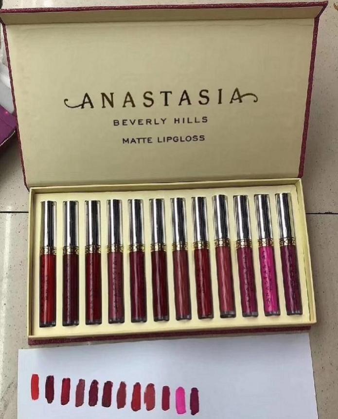 

makeup lip gloss 12colorset maquillage brand make up set matte lipgloss makeup set Liquid lipstick5894283, Mixed color