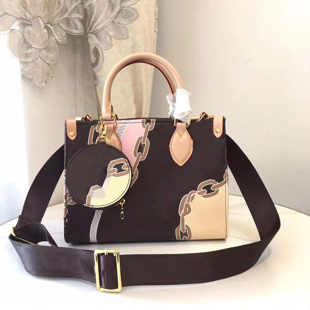 

Classic New High Quality Shoulder Bags Totes Womens Handbags Women Handbag Crossbody Bag Purses Leather Clutch Fashion #666338888, Brown flower
