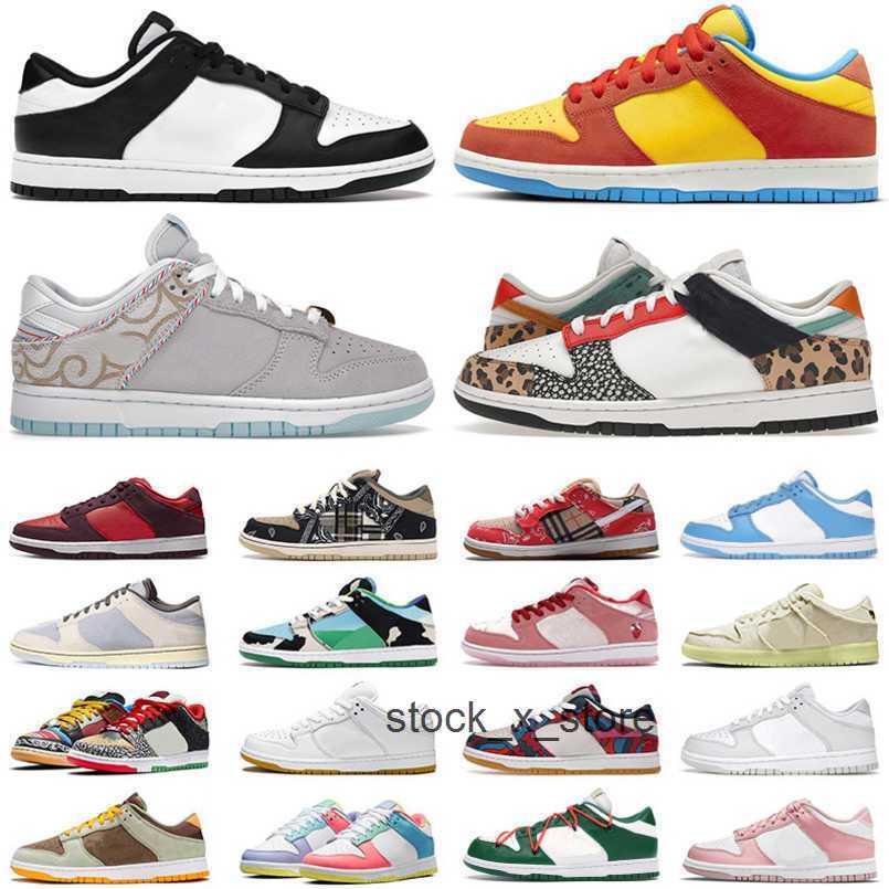 

shoes Designer dunks with box Lows Running Shoes Dunkes Low Black Paisley Sb One 1 Panda Barcelona Offs White Bart Simpson Safari Cherry Cactus Jack Curry air jordens, 36-45 mischief