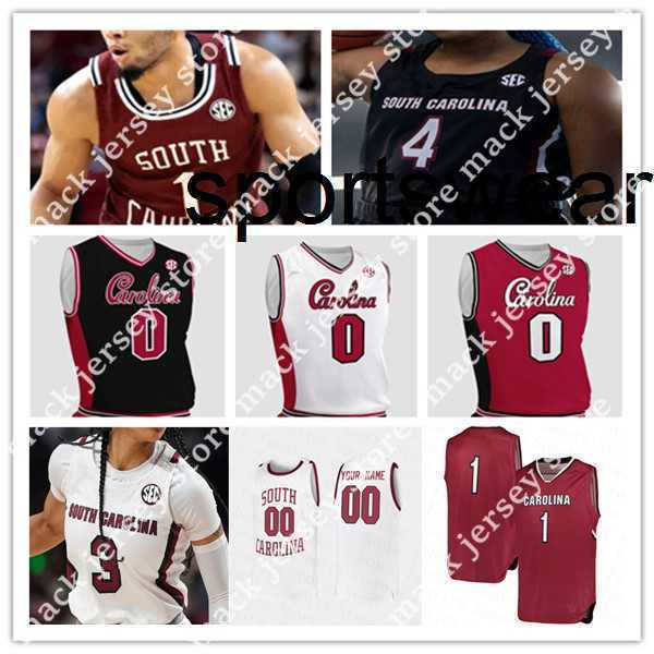 

Custom Ncaa South Carolina Gamecocks Basketball Jersey College Jermaine Couisnard Erik Stevenson James Reese V Devin Carter Keyshawn Wildens, Man white