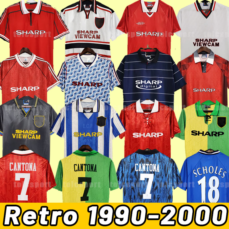 

Man Retro United Soccer Jerseys FOOTBALL SHIRT GIGGS Beckham CANTONA champion SOLSKJAER 1990 92 93 94 95 96 97 98 99 00 1996 1998 1999 Vintage Classic, 92-94