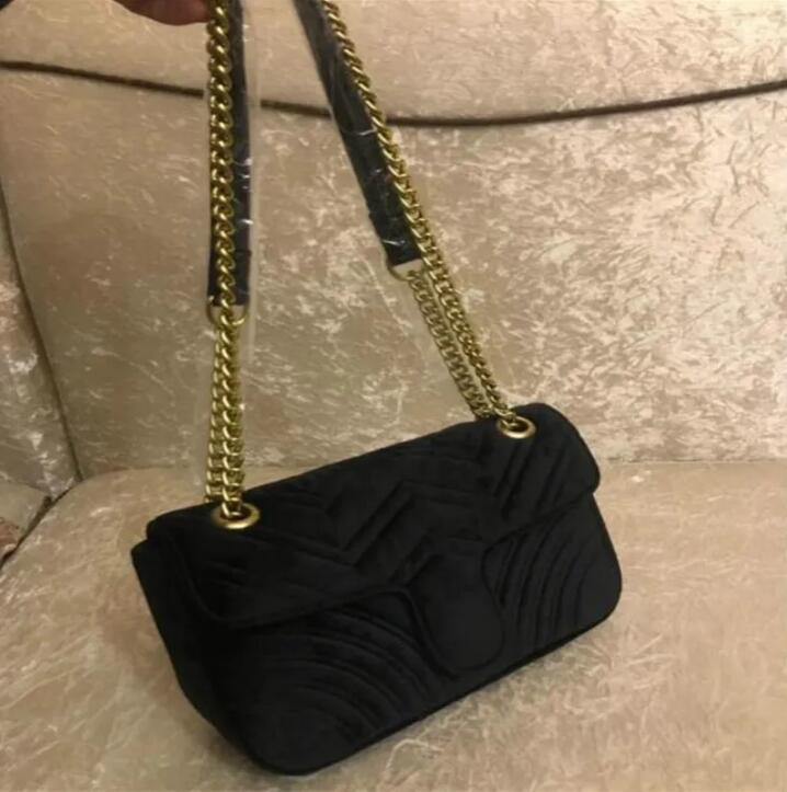 

Designer velvet bags handbag women shoulder bag designer Handbags purses gold chain fashion crossbody bag, Lavender