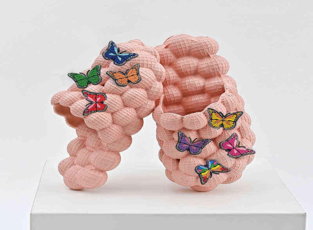 

Nxy Sandals Bubble Slides with Charms Beach Men Women 2022 Summer House Shoes Platform Ball Slippers Size 3548 05285505053, Green